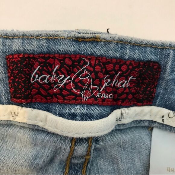 Baby Phat Cuffed Cropped Jeans sz 5 - Picture 4 of 9